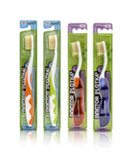 2 Adult Manual Toothbrushes and 2 Travel Toothbrushes
